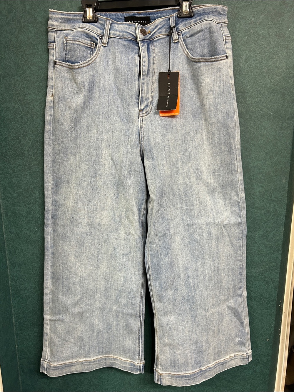 NWT 1X Risen Ankle Wide-Leg Jeans